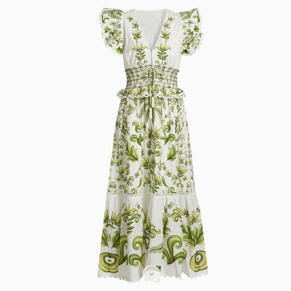 FARM Rio Dresses & Skirts - Farm Rio Milani Flutter Sleeve Floral Print Maxi Dress, NWT 🇧🇷